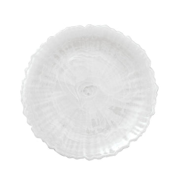 Alabaster Glass Plates - White Set of 4 Park Designs - The Fox Decor